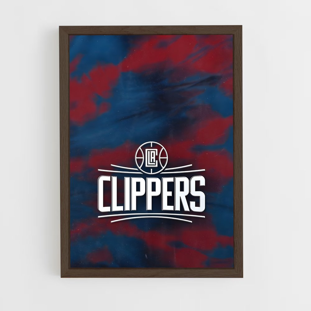 Poster Tie-Dye Clippers – affiche Basketball (vue 5)